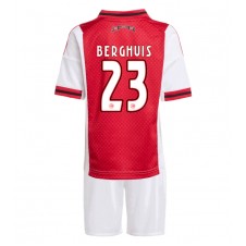 Ajax Steven Berghuis #23 Hjemmedraktsett Barn 2025-26 Kortermet (+ korte bukser)